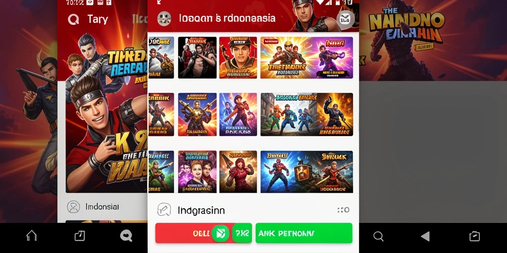 Tampilan antarmuka permainan yang menarik dan user-friendly.