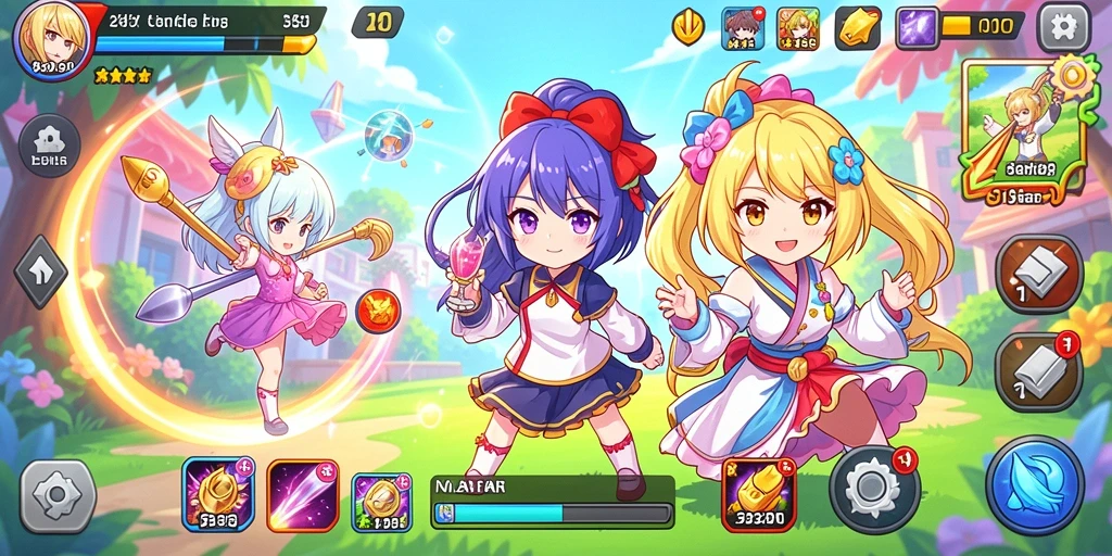 Tangkapan layar menampilkan hero dengan skill yang memukau.