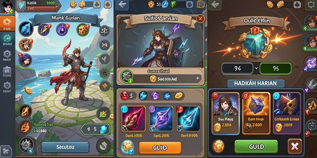 Tampilan karakter dalam game yang menarik.