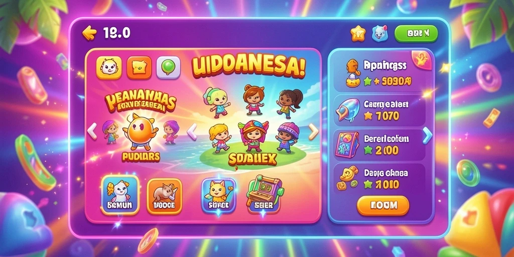 Tampilan utama permainan slot yang menarik.